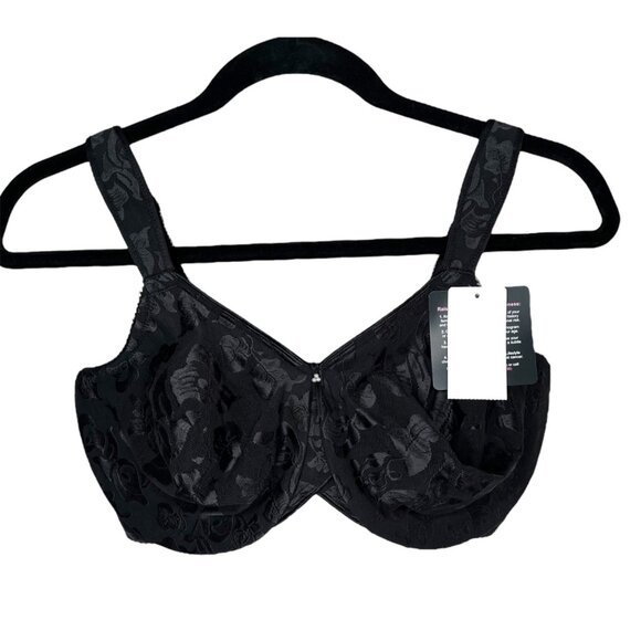 Wacoal Womens Black Awareness Underwire Full Coverage Bra 36DDD 85567 - Picture 1 of 8